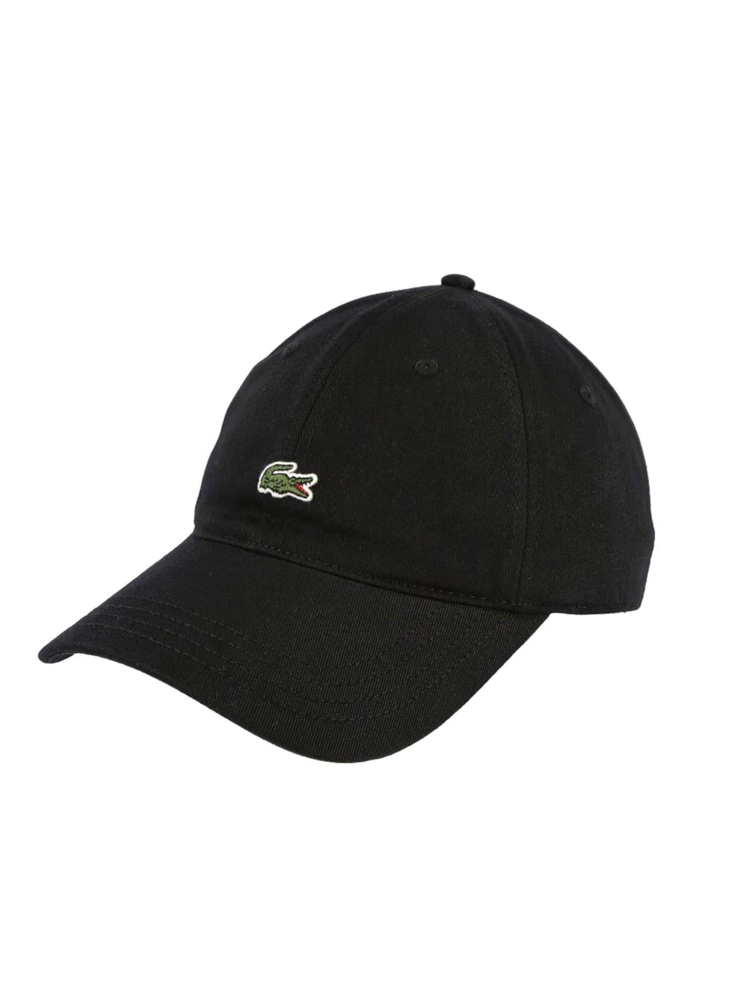 LACOSTE Cap 'Cappellino' in Black: front