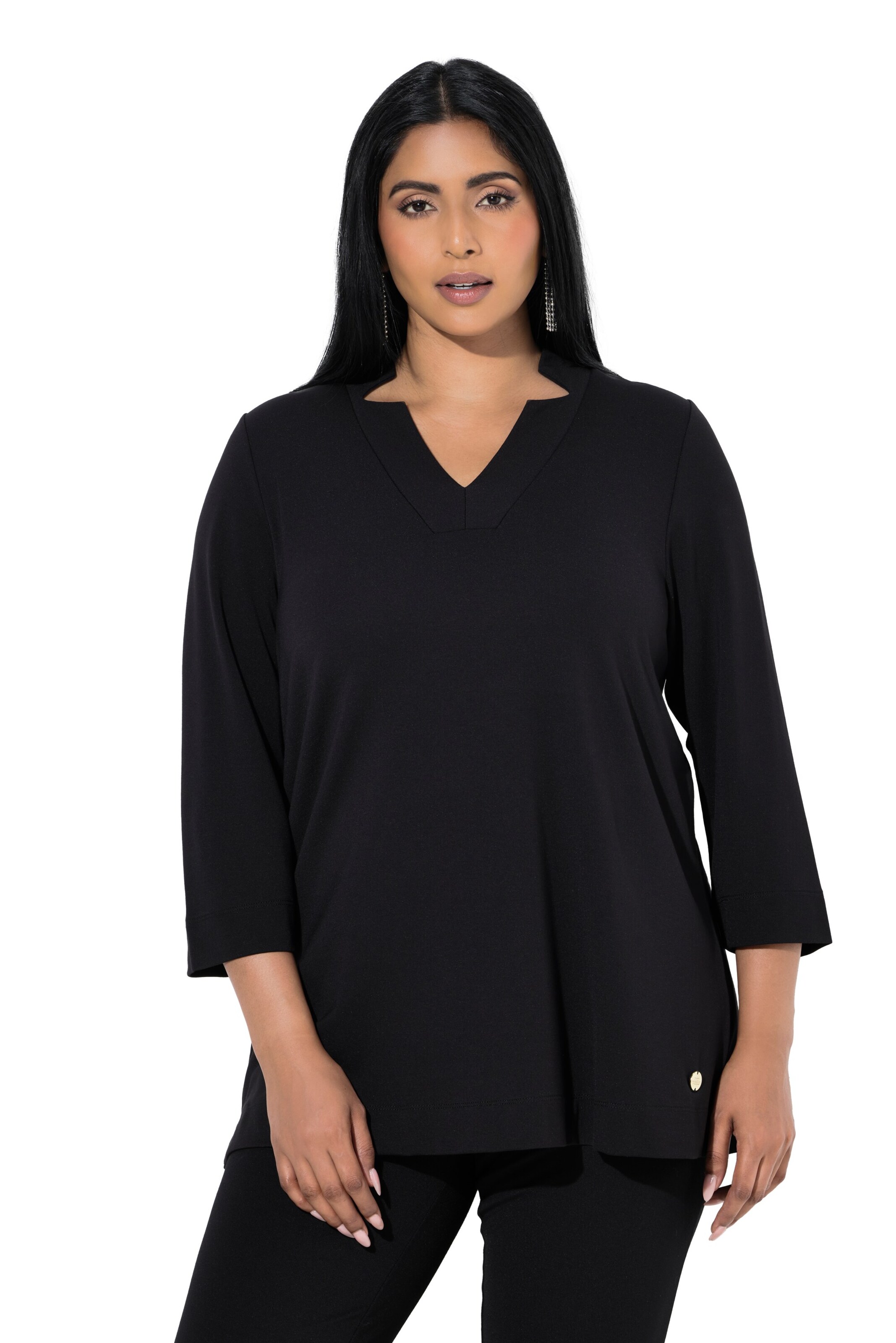 Ulla Popken Shirt in Black: front