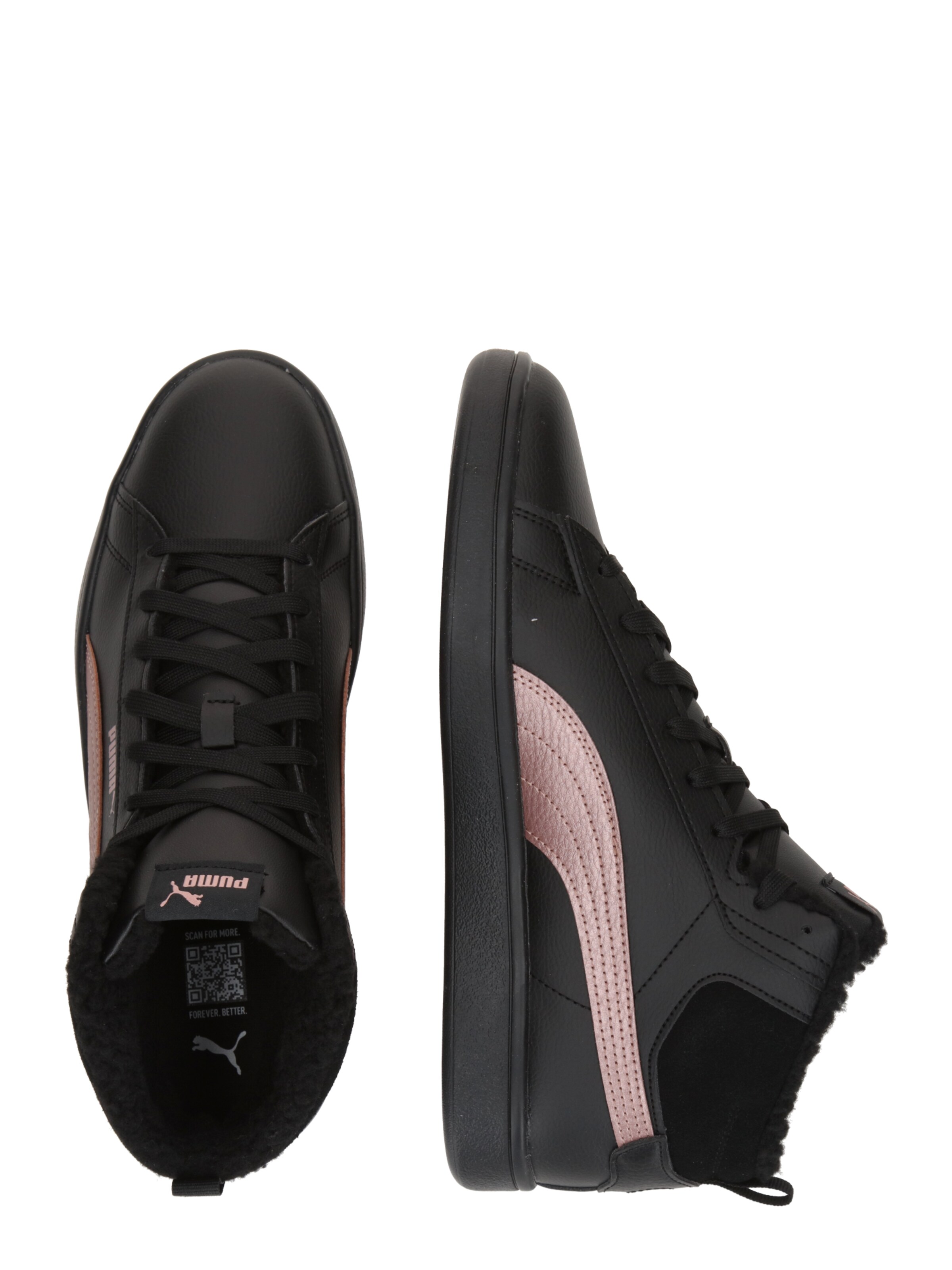 PUMA Σνίκερ ψηλό 'Smash 3.0' σε μαύρο