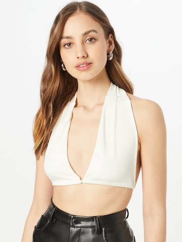 Top 'LEELA' di Femme Luxe in bianco: frontale