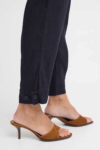 Effilé Pantalon à pince 'LUCA' Pulz en bleu