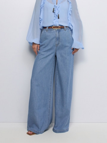 Salsa Jeans Regular Chino in Blauw: voorkant