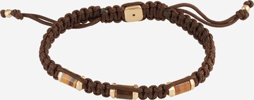 FOSSIL Armband 'Tigerauge' in Bruin