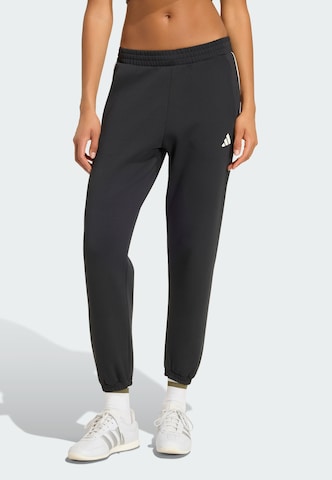 Effilé Pantalon de sport 'Stadium' ADIDAS SPORTSWEAR en noir : devant