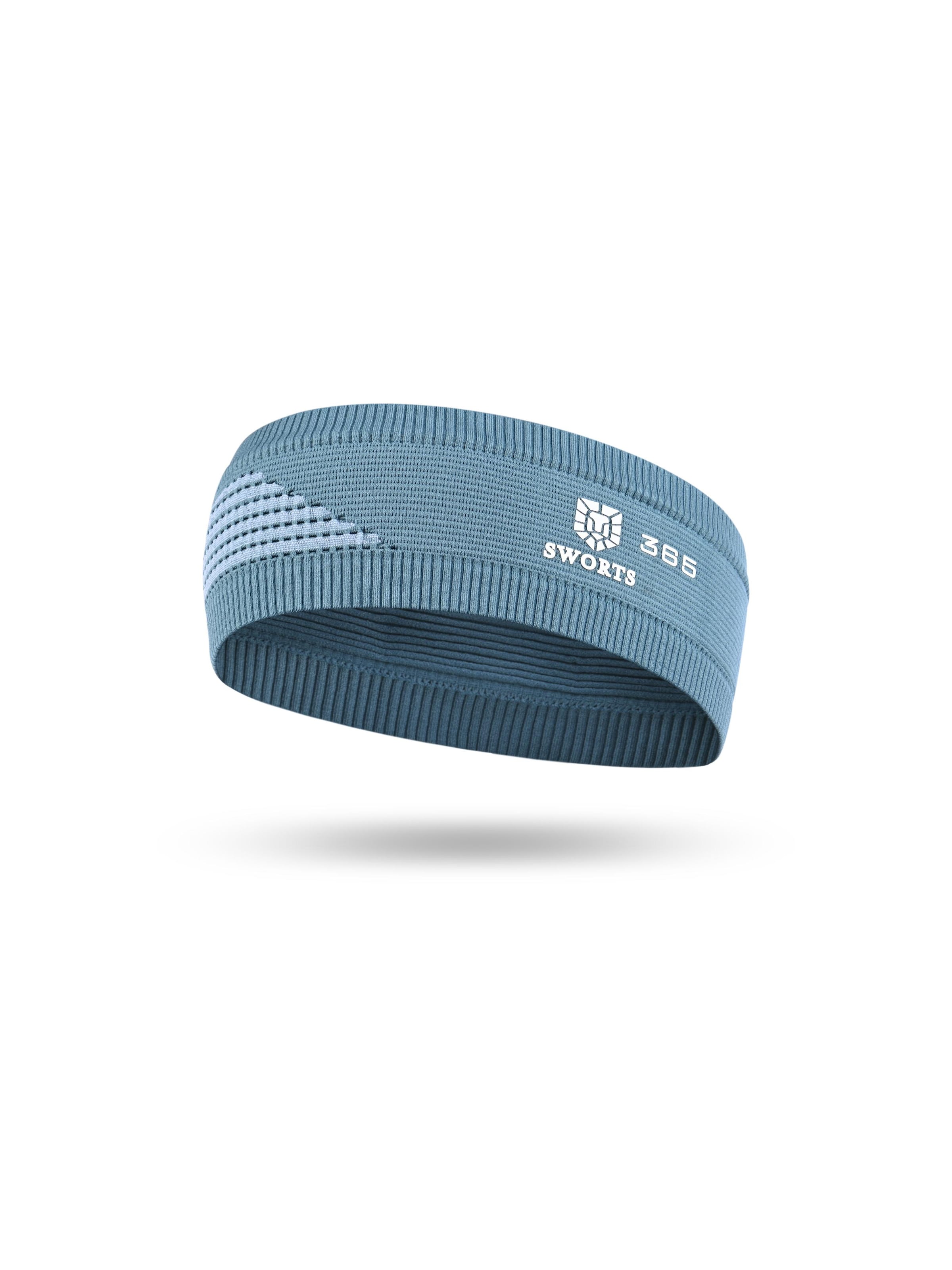 SWORTS Athletic Headband '365 Running Headband' in Blue: front