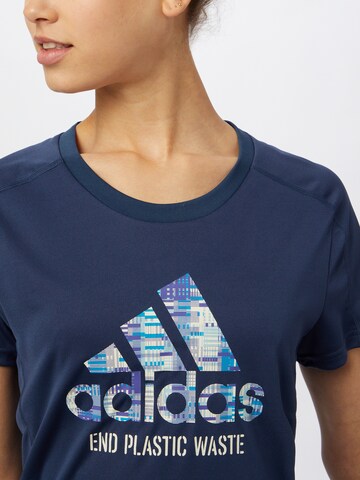 ADIDAS SPORTSWEAR Regular Sportshirt in Blau