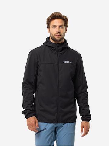 JACK WOLFSKIN Sportsjakke 'FELDBERG' i sort: forside