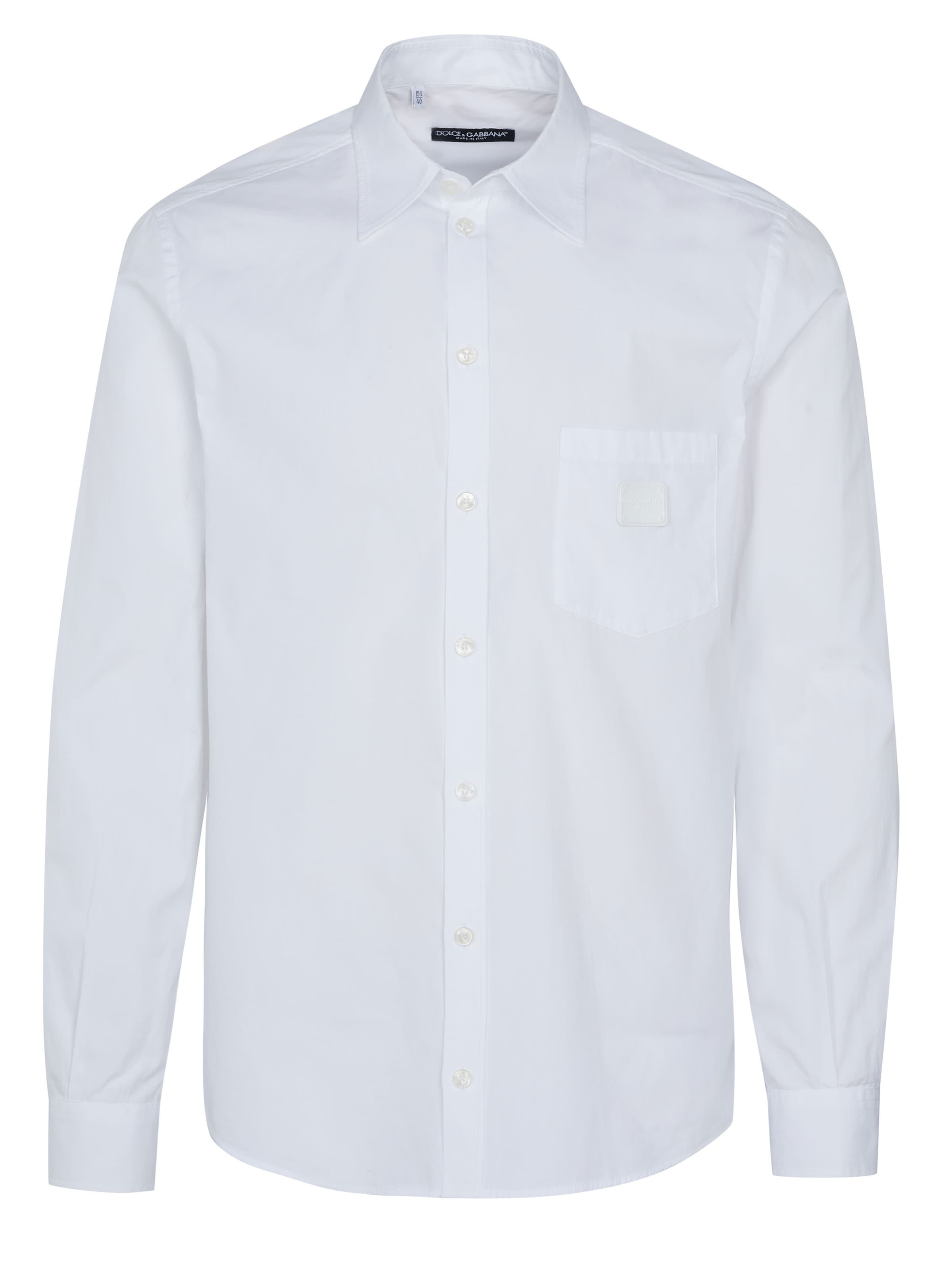 DOLCE & GABBANA Business shirt in 40 in White, Item view
