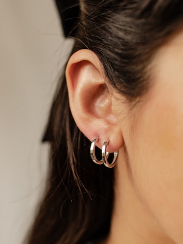 Boucles d'oreilles 'Large Band' Hey Happiness en argent