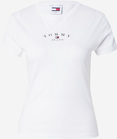 Tommy Jeans T-shirt 'ESSENTIAL' en bleu foncé / rouge / blanc cassé, Vue avec produit