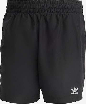 ADIDAS ORIGINALS Board Shorts 'Adicolor Essentials Solid' in Black: front