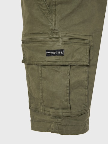 Regular Pantalon cargo Funky Buddha en vert