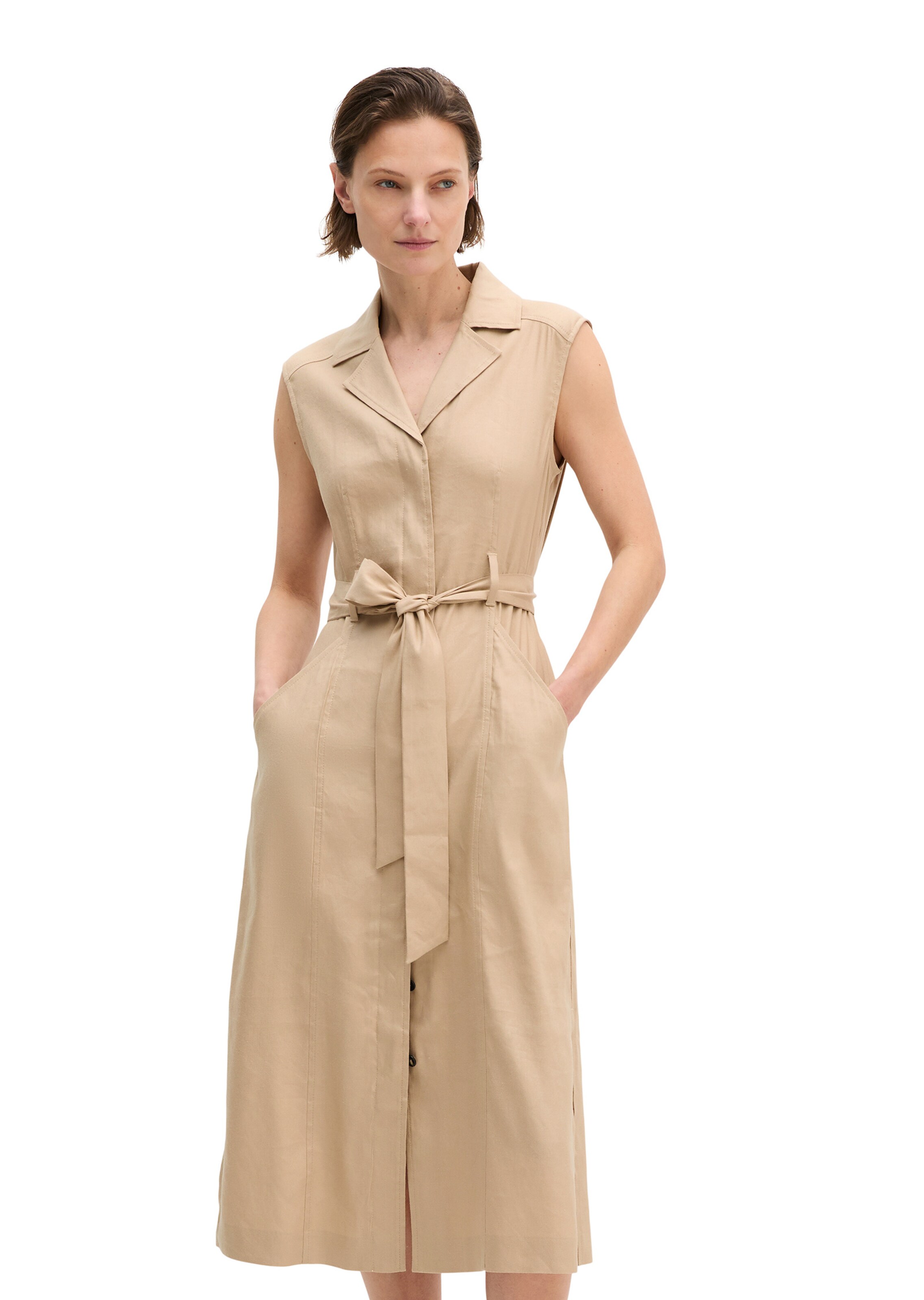 Marc O'Polo Blousejurk in Beige: voorkant