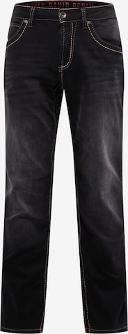 CAMP DAVID Regular Jeans 'Nico' in Zwart: voorkant