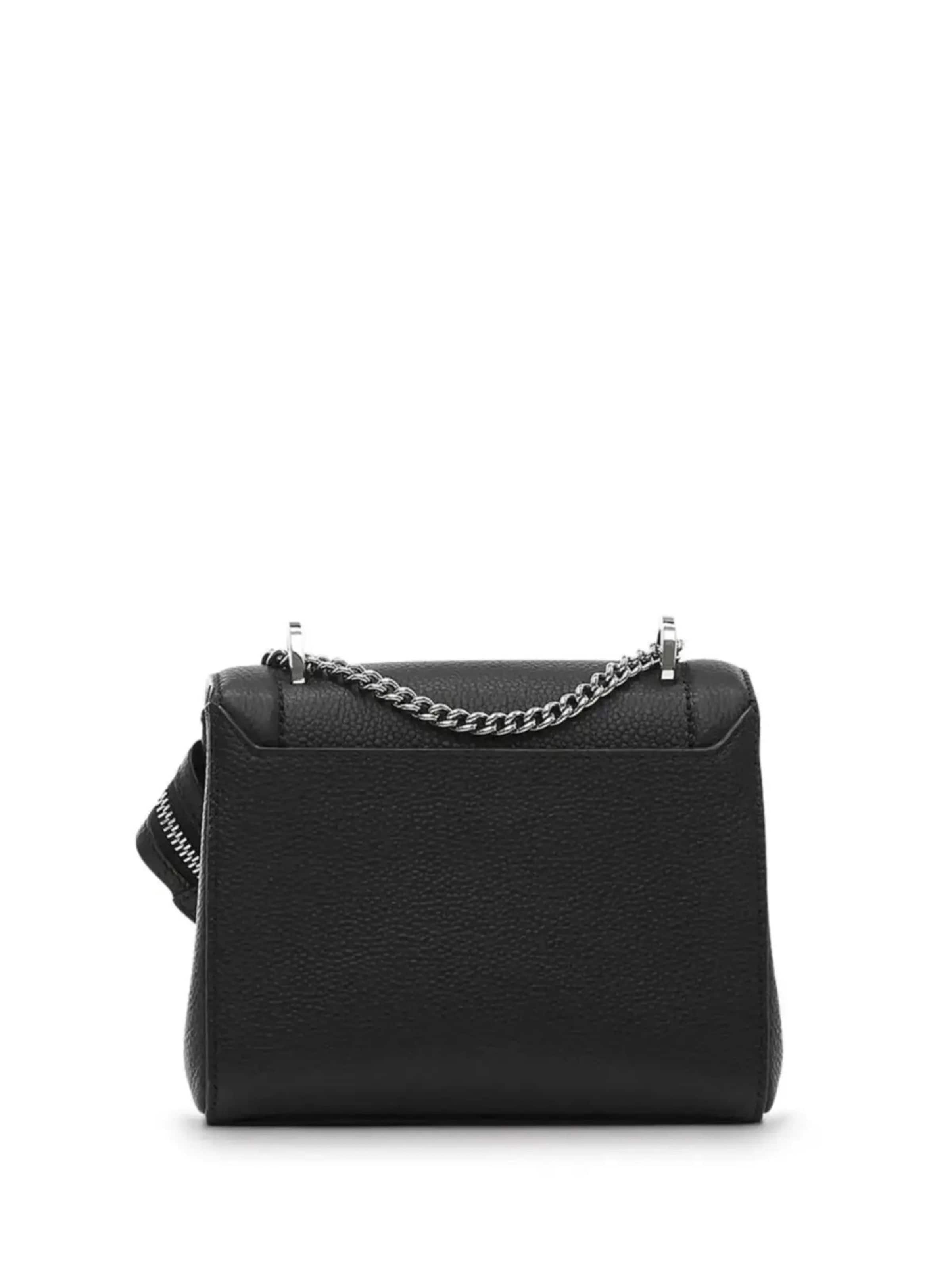 Borsa a spalla 'Sac Rabat S Lancel Ninon Noir/Argenté' di Lancel in nero
