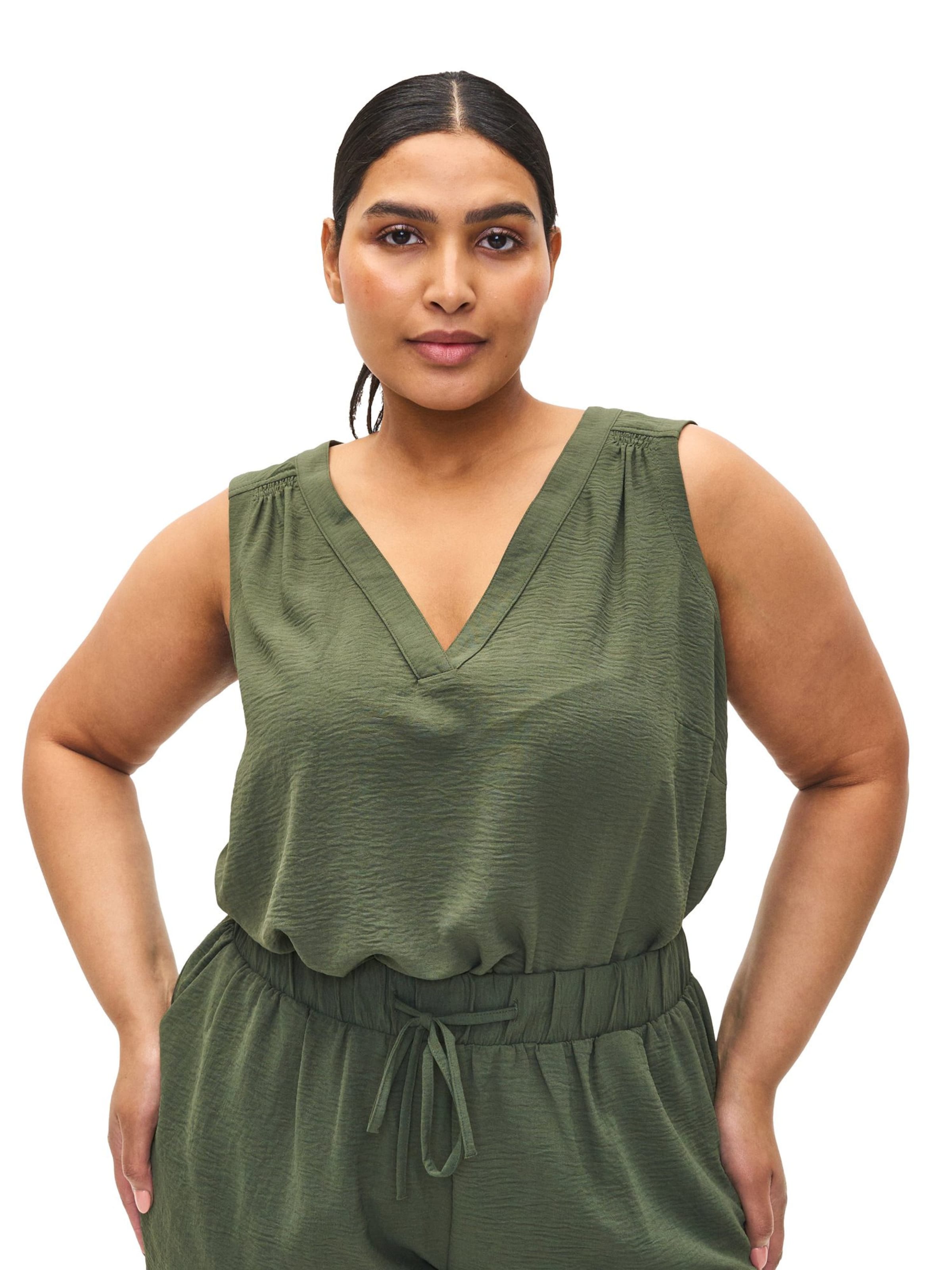 Zizzi Top 'MFIKKA' in Green: front