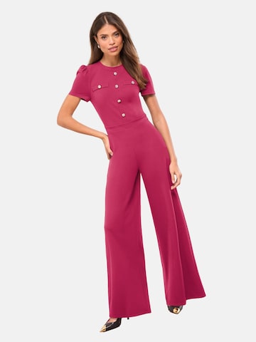 Lipsy Jumpsuit in Pink: front