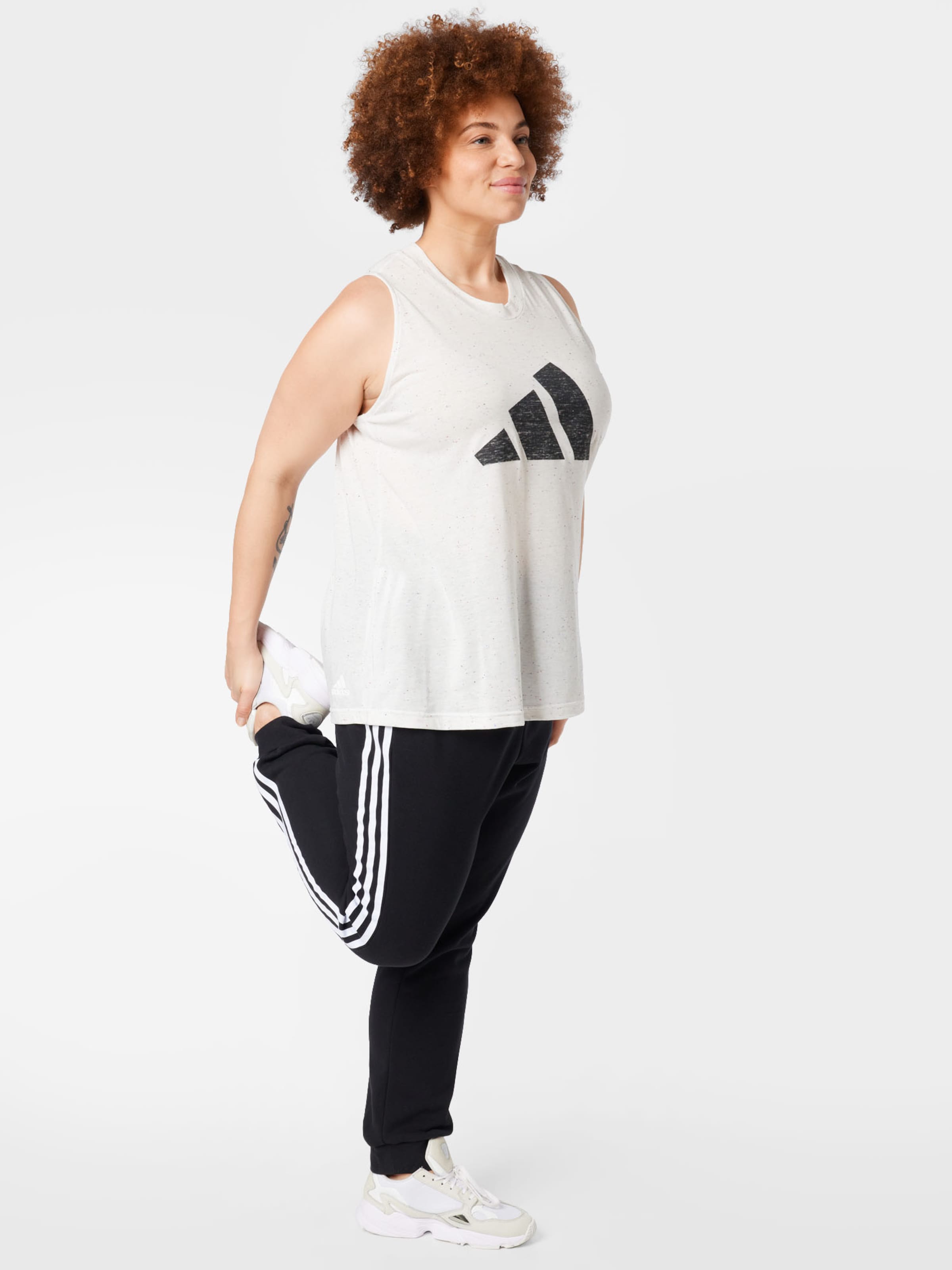 Frauen Sportbekleidung ADIDAS PERFORMANCE Sporttop 'Winners 3.0' in Weißmeliert - VA42478 Frauen Sportbekleidung ADIDAS PERFORMANCE Sporttop 'Winners 3.0' in Weißmeliert - VA42478