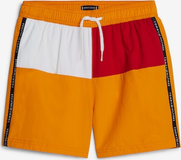 Shorts de bain 'Flag' TOMMY HILFIGER en orange : devant