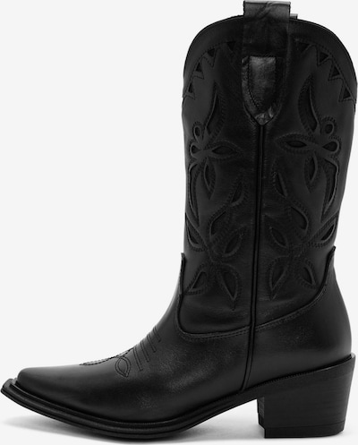 Derimod Bottes de cowboy en noir, Vue avec produit