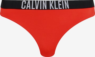 Bas de bikini Calvin Klein Swimwear en rouge : devant