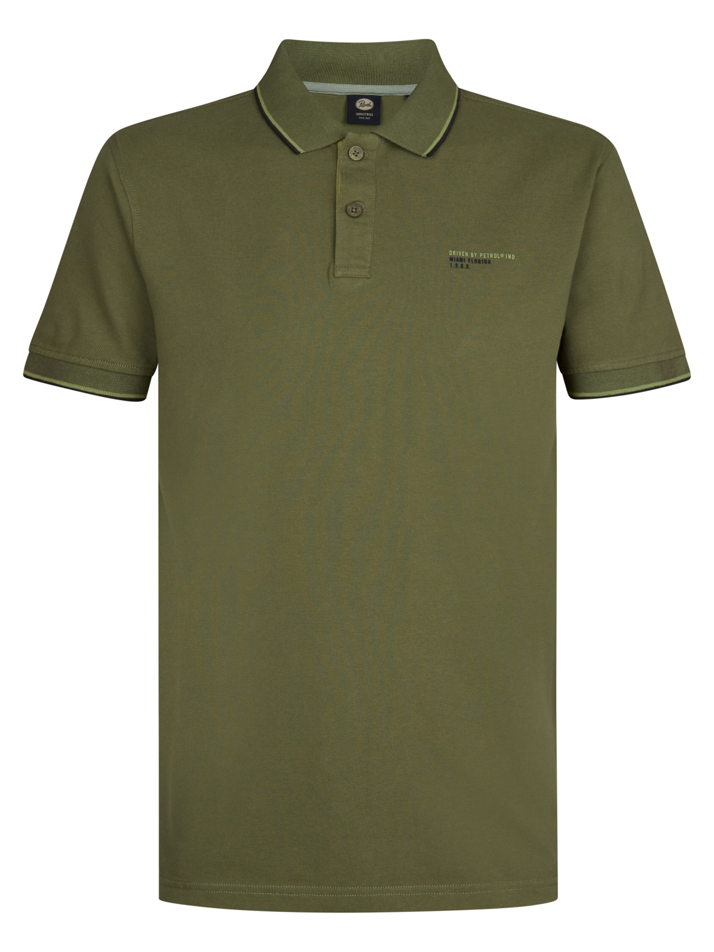 T-Shirt Petrol Industries en vert : devant