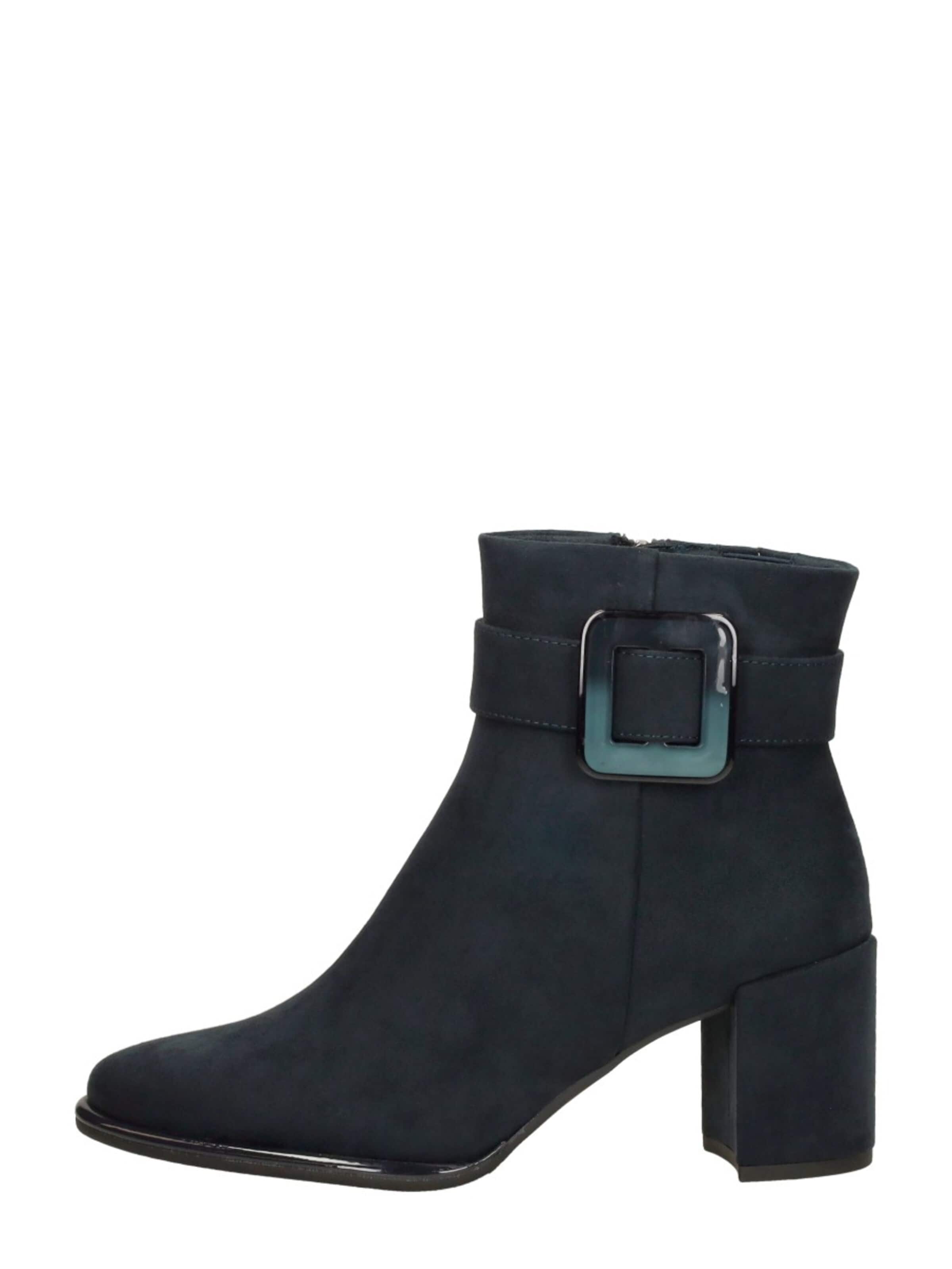 MARCO TOZZI Boots 'Enkellaarsjes Hak' in Blauw: voorkant