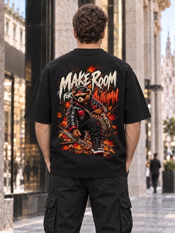 LUNØIR Studio Shirt 'BOSS Acorn Explorer'‌‌‌ in Schwarz
