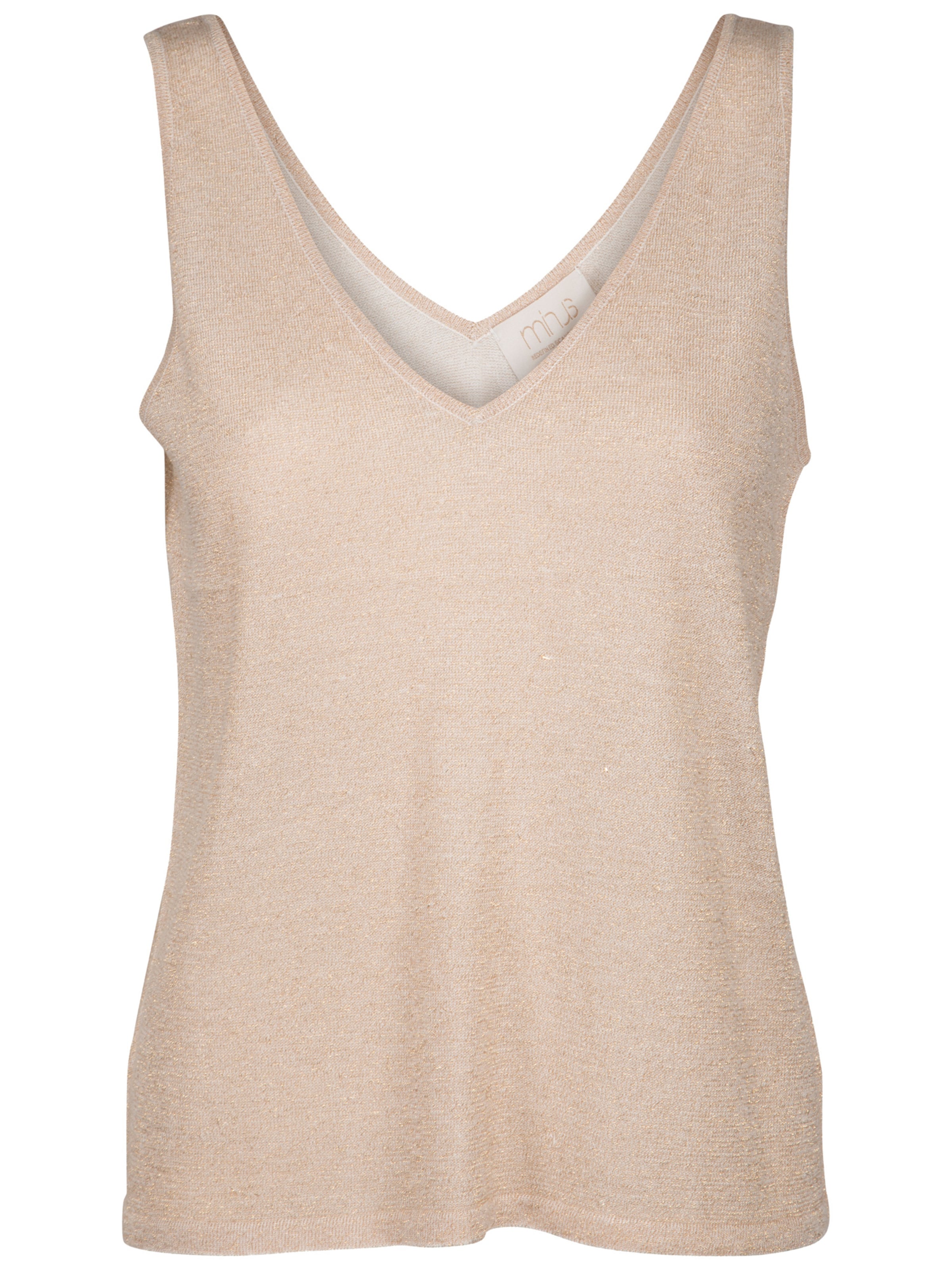 minus Top z dzianiny 'Carli' w kolorze różowy: przód