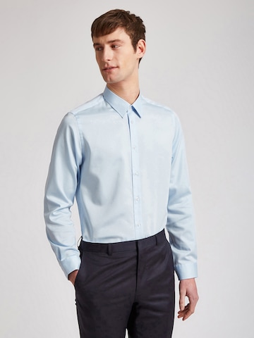 Ted Baker Slim fit Overhemd in Blauw: voorkant