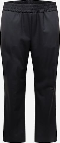 Selected Femme Curve Regular Pantalon 'Aletta' in Zwart: voorkant