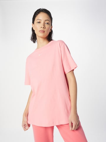 Nike Sportswear Shirt 'Essential' in Pink: front