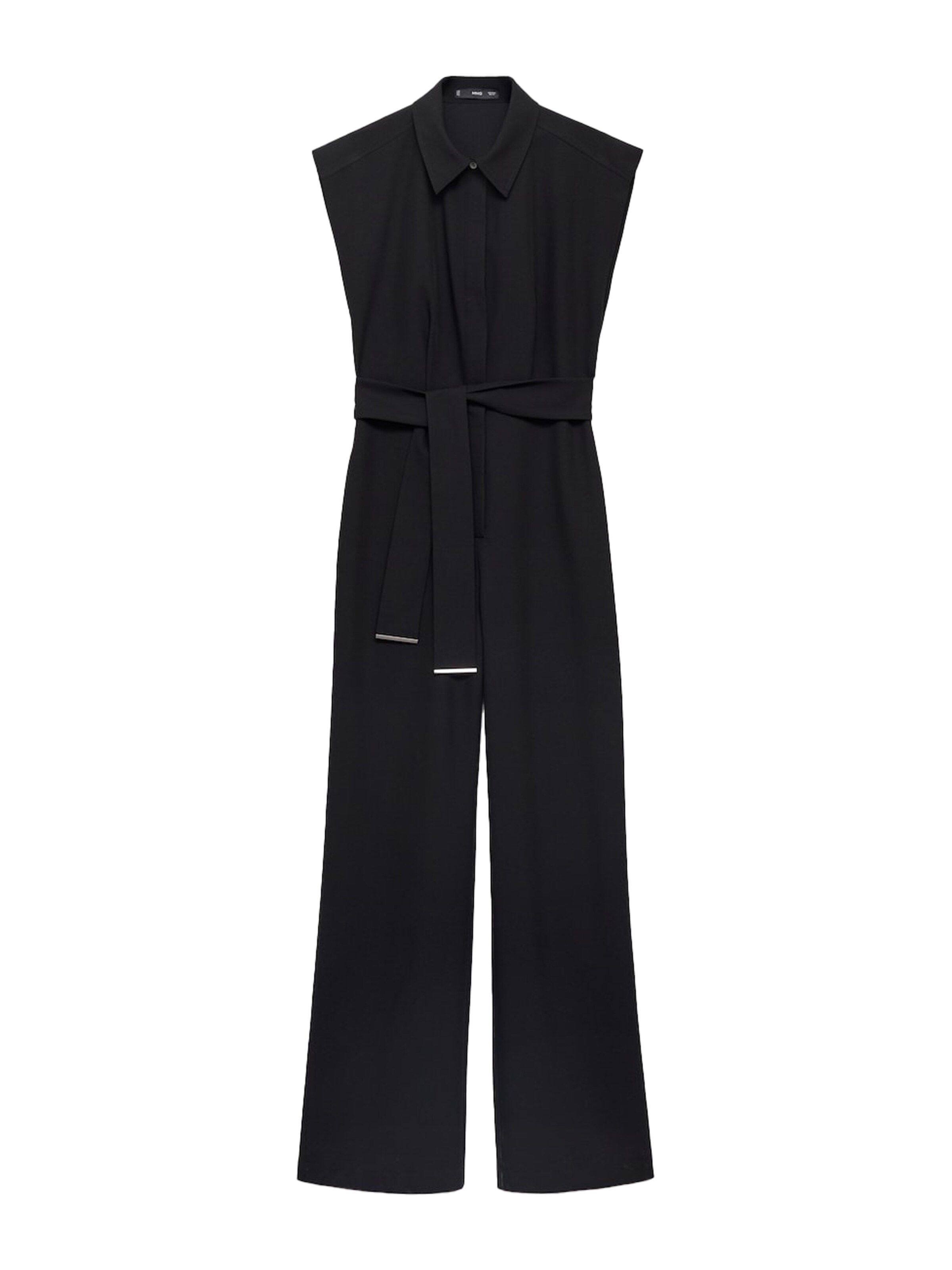 MANGO Jumpsuit 'Rondi' in Zwart: voorkant