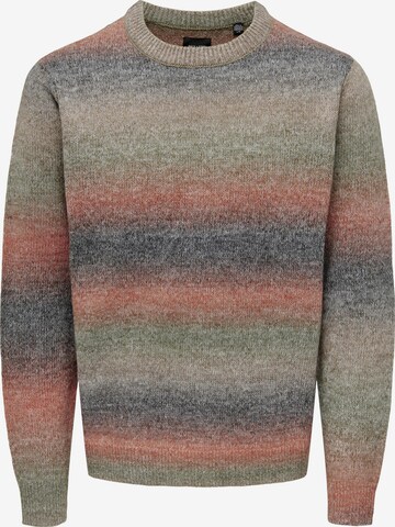 Only & Sons Pullover 'TIMBER' in Braun: predná strana