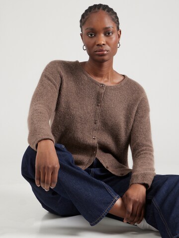 MOS MOSH Strickjacke in Braun: Vorderseite