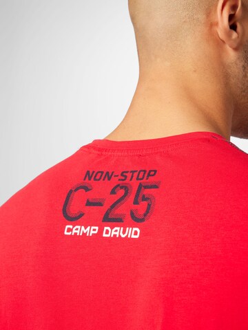 CAMP DAVID Shirt 'Ocean's Seven' in Rood