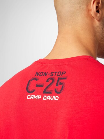 CAMP DAVID Bluser & t-shirts 'Ocean's Seven' i rød