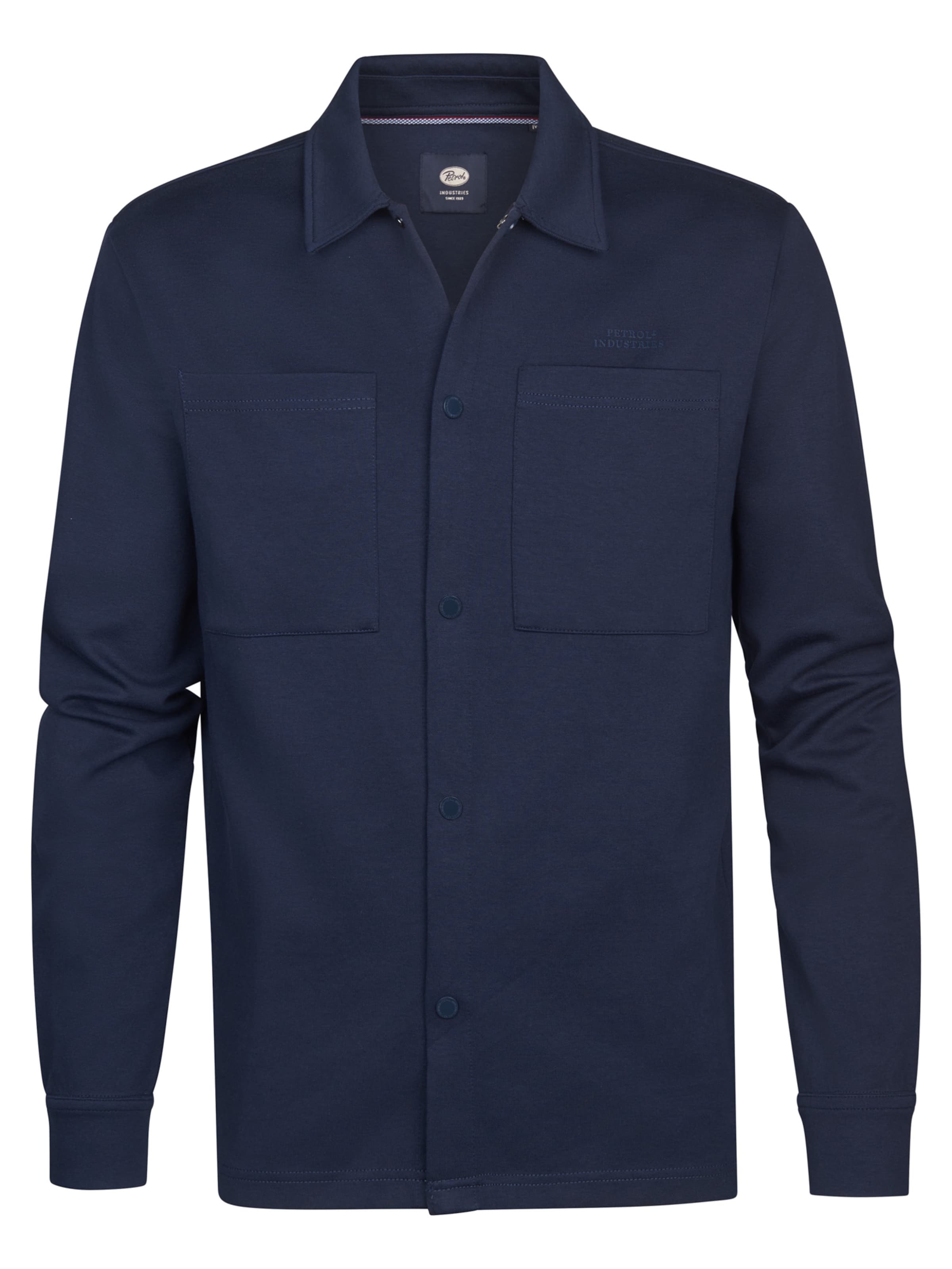 Petrol Industries Regular Fit Hemd in Blau: Vorderseite