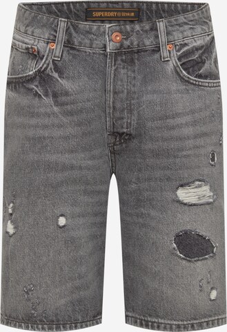 Superdry Regular Jeans in Grijs: voorkant