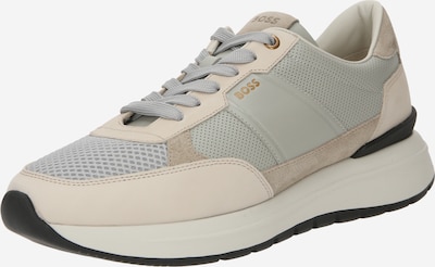 BOSS Black Baskets basses 'Jace Runn lmme' en beige / or / gris, Vue avec produit