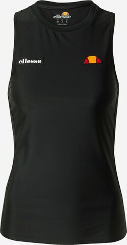 Top sportivo di ELLESSE in nero: frontale