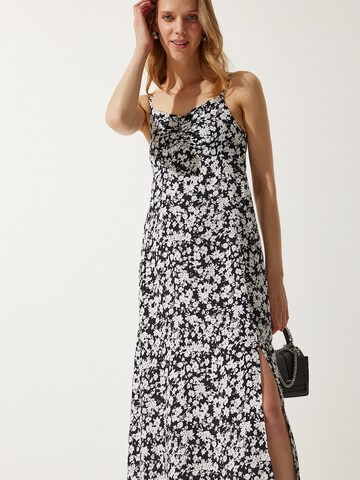 Happiness İstanbul Καλοκαιρινό φόρεμα σε μαύρο
