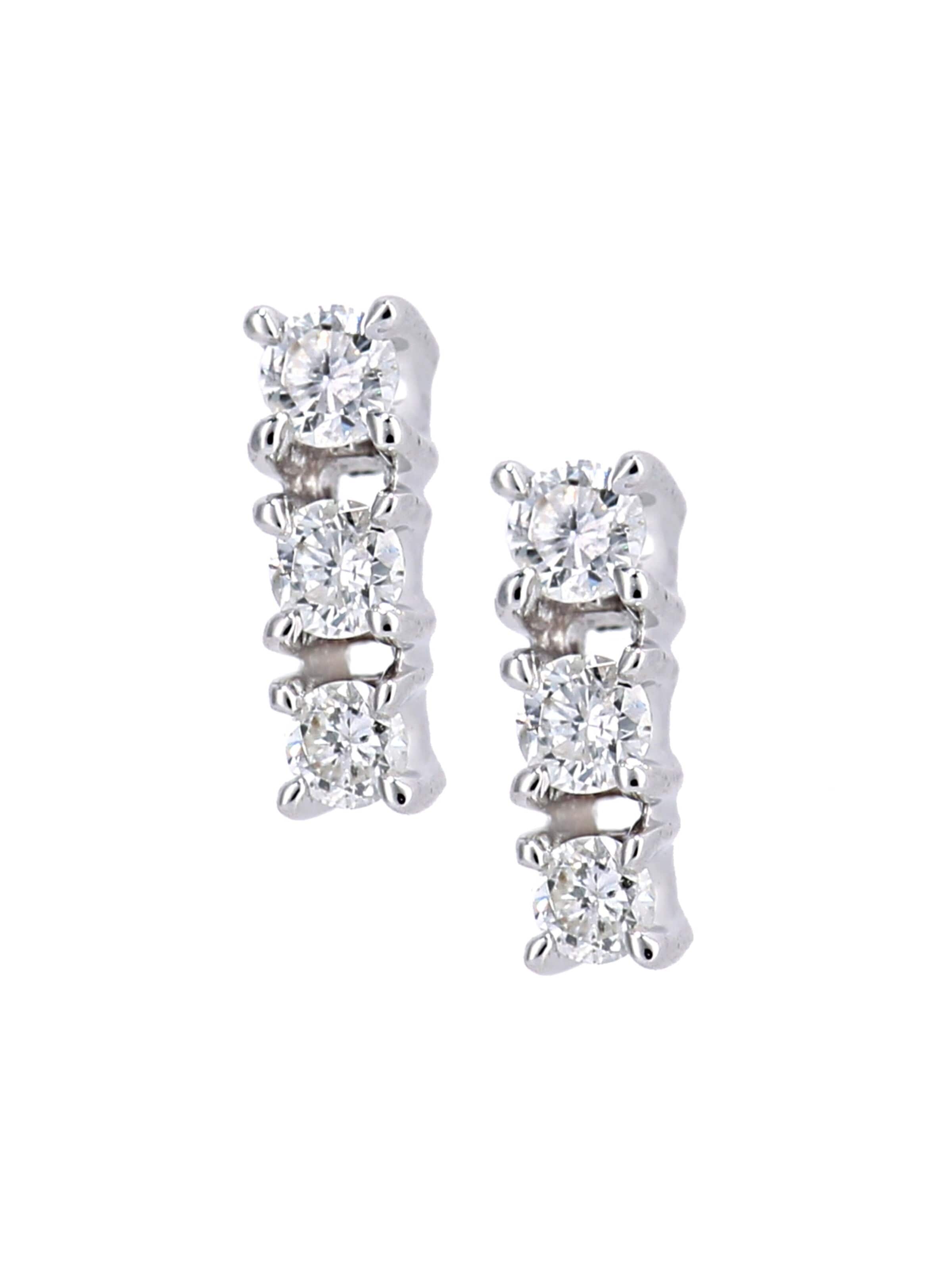 Orecchini di DIAMANT LETERNEL in argento: frontale
