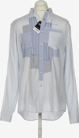 Desigual Button Up Shirt in L in Blue: front