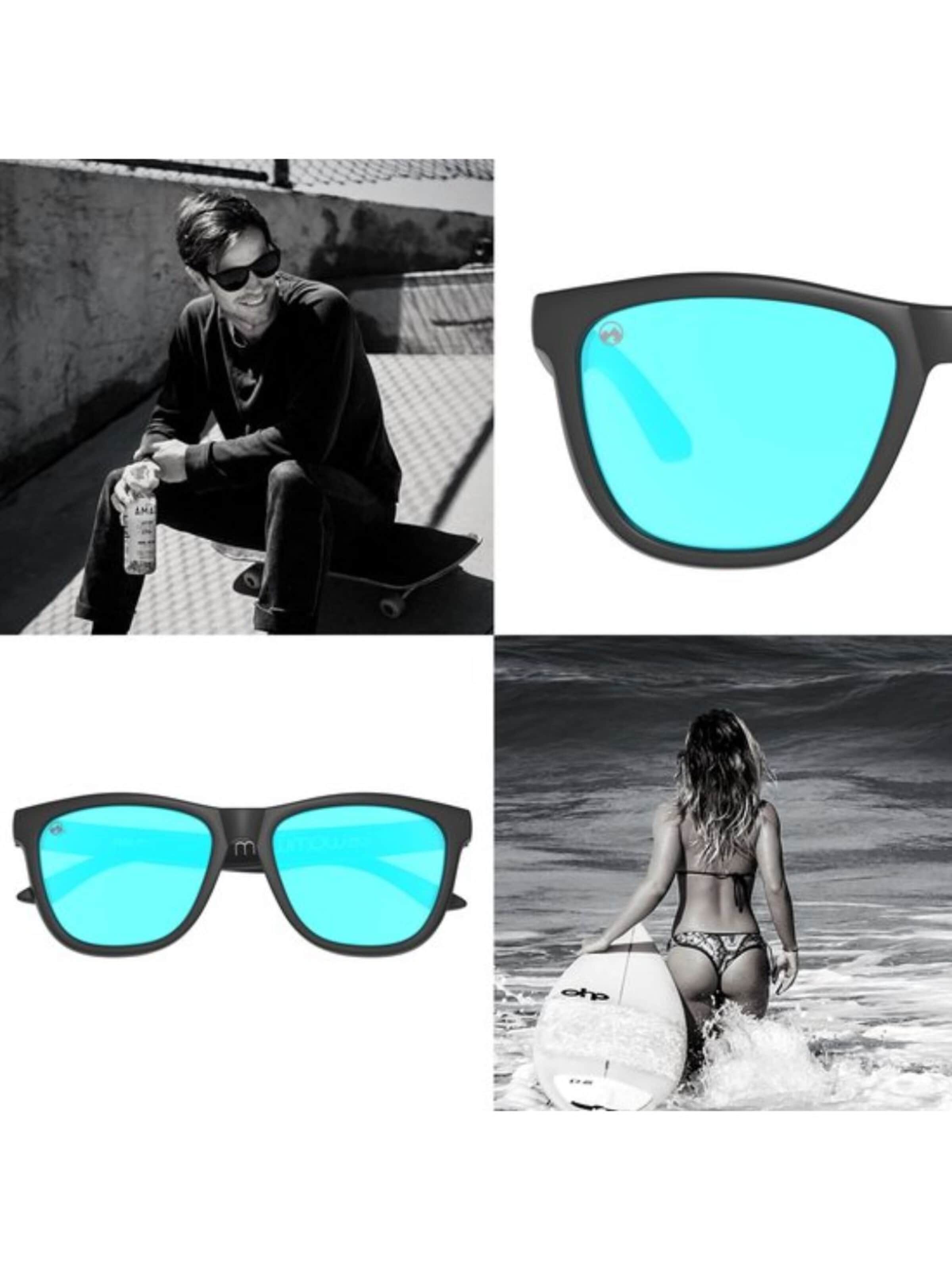 Mowmow - Gafas de sol deportivas 'MowMow Opal LIMITED Sunglasses - Polarized - Men - Women' en azul