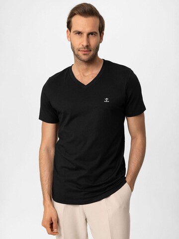T-Shirt Antioch en noir : devant
