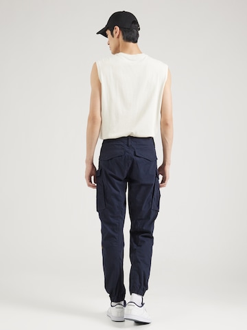G-STAR Tapered Cargo nadrágok - kék: hátul