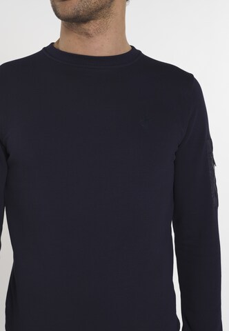 DENIM CULTURE Sweatshirt 'Bret' in Blauw