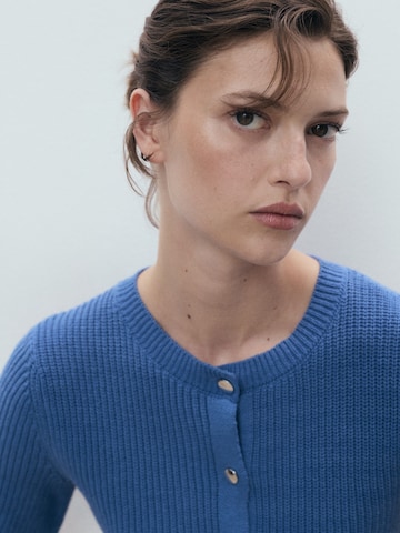 MANGO Knit cardigan 'TOTI' in Blue