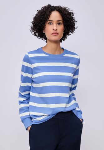 STREET ONE Sweatshirt in Blue: front